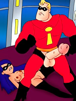 Hellish horny Incredibles get it on.